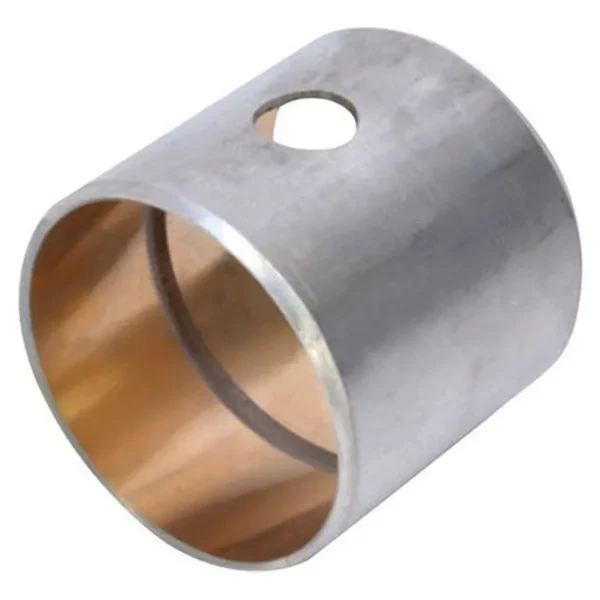 A cross-section of a bushing with clearly marked oil grooves and holes.
