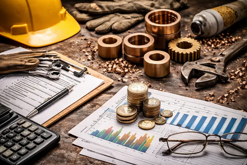 An infographic showing total cost of ownership for bearings