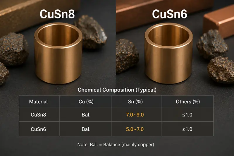 CuSn8 vs CuSn6: Which One Is Better for Bushings?