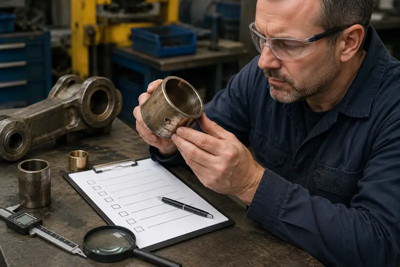 Engineers troubleshooting a mechanical failure