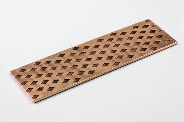 A coil of CuSn8 bronze strip ready for the bushing rolling process